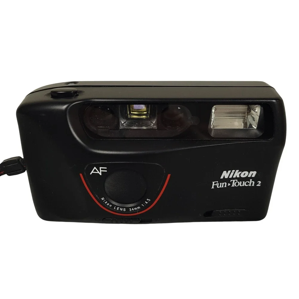 Nikon AF200 Fun Touch 2 35mm Film Camera Point & Shoot w/ Strap